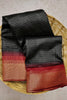 Fancy Black Colour South Silk Saree With Zari Weaving