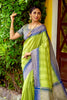 Green Colour South Silk Saree With Fancy Blouse