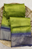 Green Colour South Silk Saree With Fancy Blouse