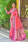 Blush Pink Colour South Silk Saree With Fancy Blouse