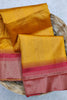 Stylish Yellow Colour South Silk Saree With Fancy Blouse
