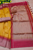 Stylish Yellow Colour South Silk Saree With Fancy Blouse