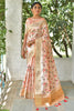 Peach Mysore Silk With Swarovski Diamond Saree