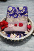 Dark Purple Soft banarasi katan silk saree
