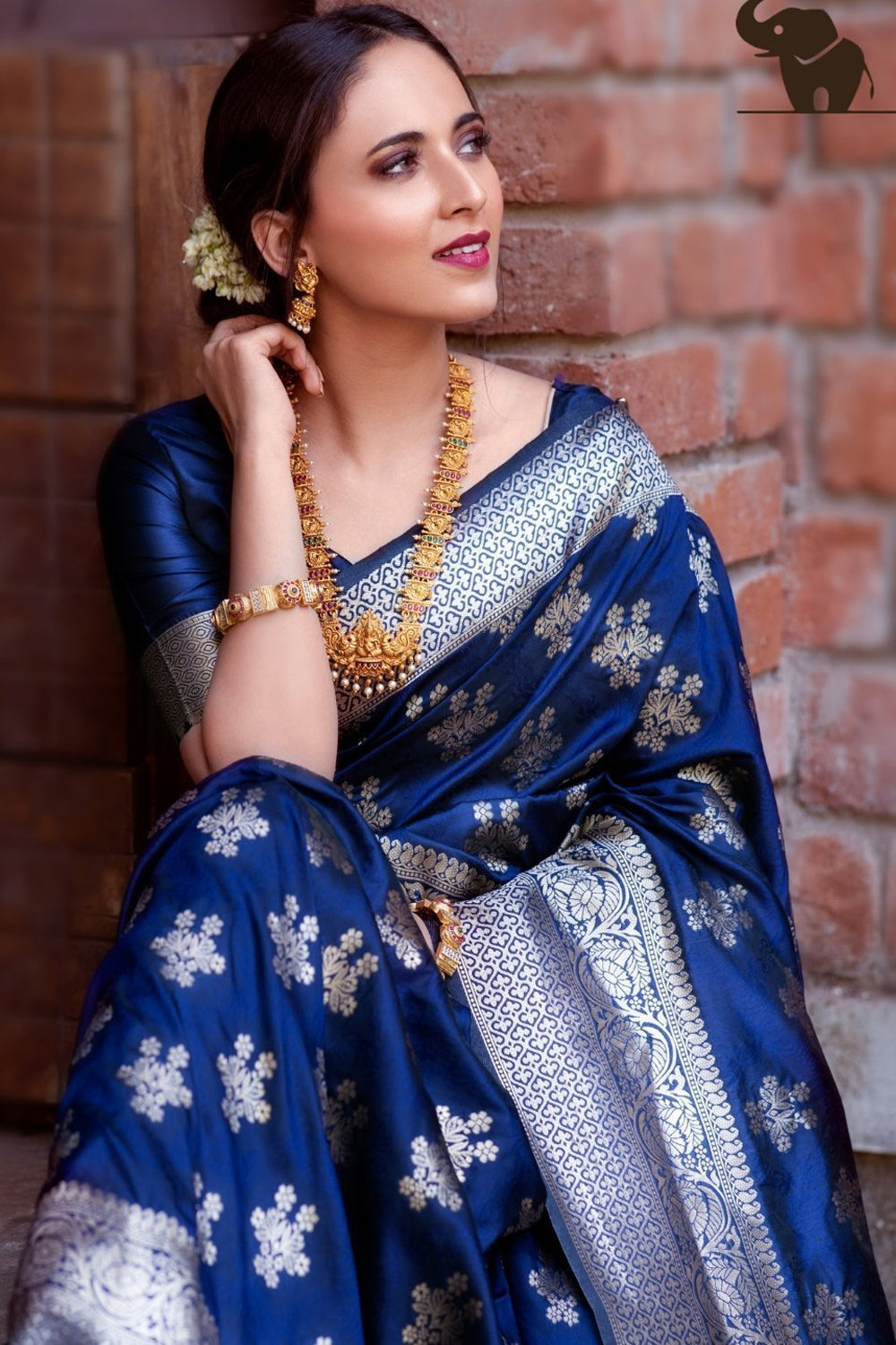 Blue Soft Silk Saree