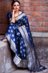 Blue Soft Silk Saree