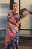 Blue Kashmiri Handloom Weaving Saree With Blouse