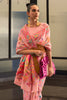 Pink Kashmiri Handloom Weaving Saree With Blouse