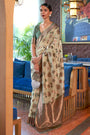 Light Green Organza Shimmer Silk Saree