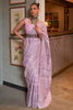 Light Purple Kashmiri Silk Saree With Handloom Weaving