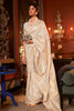 Off White Handloom Silk Saree With Zari Weaving
