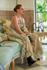 Mint Green Satin Tissue Nylon Handloom Weaving Saree