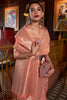 Peach Tessar Silk Saree With Handloom Weaving