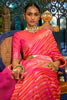 Buy Rani Pink Pure Satin Handloom Silk Saree With Weaving Work