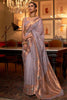 Latest Purple Colour Handloom Zari Weaving Saree
