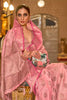 Beautiful Light Pink Pure Silk Saree With Weaving