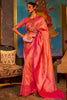 Light Pink Silk Handloom Weaving Saree
