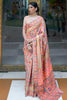 Multicolour Kashmiri Handloom Weaving Saree With Blouse