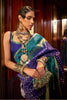 Stylish Purple Colour Handloom Zari Weaving Saree