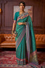 Stylish Mint Green Colour Handloom Zari Weaving Saree
