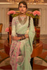 Light Sea Green Kashmiri Silk Saree With Zari Weaving