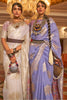 Lavender Kashmiri Silk Saree With Zari Weaving