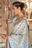 Latest Sky Blue Colour Soft handloom Weaving Silk Saree with Blouse