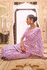 Beautiful Lavender Colour Soft handloom Weaving Silk Saree with Blouse