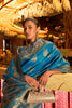 Sky Blue Handloom Silk Saree With Zari Weaving