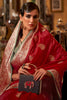 Red Tussar Silk Saree With Weaving Work