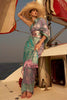 Lavender & Ocean Blue Pure Satin Nylon With Two Tone Weaving