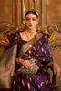 Purple Colour Satin Handloom Saree With Weaving Work