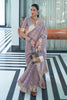 Light Purple Silk Saree With Zari Weaving Work