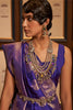 Navy Blue Kanjivaram Silk Saree With Handloom Weaving