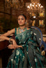 Dark Green Pure Satin Handloom Weaving