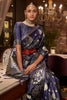 Purple  Pure Satin Handloom Weaving