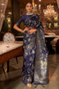 Purple  Pure Satin Handloom Weaving