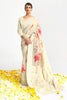 Off White Modal Chikankari With Digital Print Saree