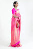 Hot Pink Silk Saree With Beautiful Pallu