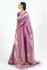 Shine Violet Silk Saree With Beautiful Pallu