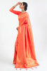 Shaded Orange Silk Saree With Beautiful Pallu