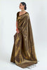 Shaded Mehandi Silk Saree With Beautiful Pallu