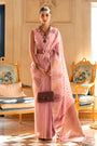 Pink Tissue Saree With Handloom Weaving Work