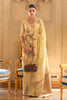 Yellow Tissue Saree With Handloom Weaving Work