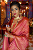 Shine Pink Colour Kylie Silk Saree With Handloom Weaving