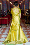 Shine Green Colour Kylie Silk Saree With Handloom Weaving