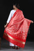 Red color heavy look Zari Woven Jacquard Dupatta