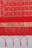 Red color heavy look Zari Woven Jacquard Dupatta