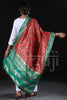 Red and Green combination heavy look Zari Woven Jacquard Dupatta