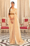 Cream Colour Soft Handloom Zari Weaving Silk Saree